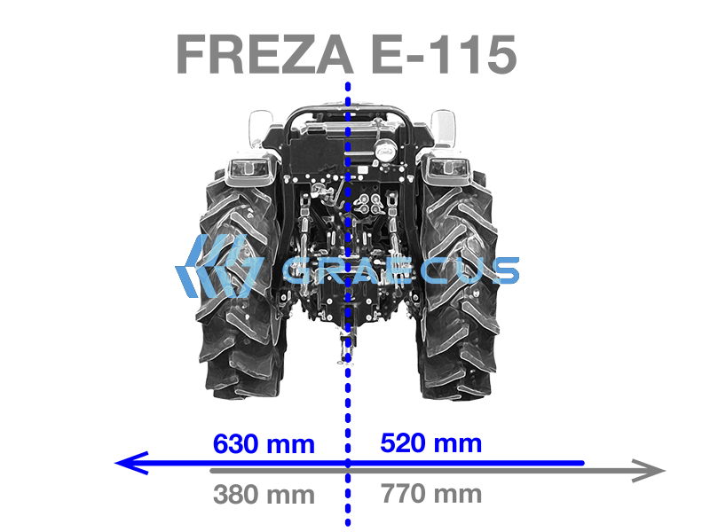 Фреза навесна Graecus E115 лека серия за трактор АгрибоЕООД