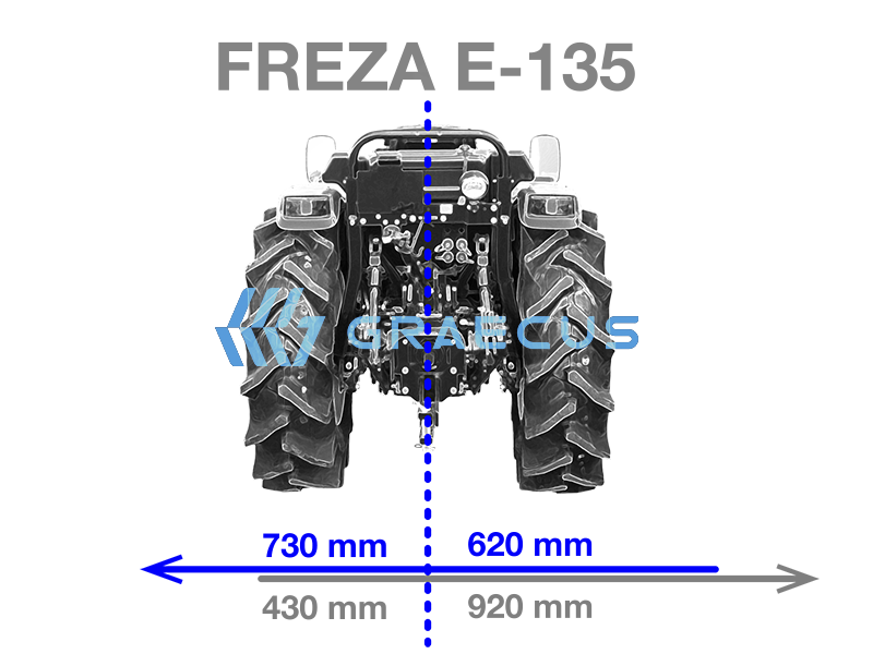 Фреза навесна Graecus E135 лека серия за трактор АгрибоЕООД